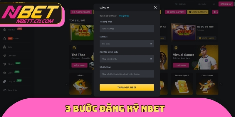 3 bước đăng ký NBET